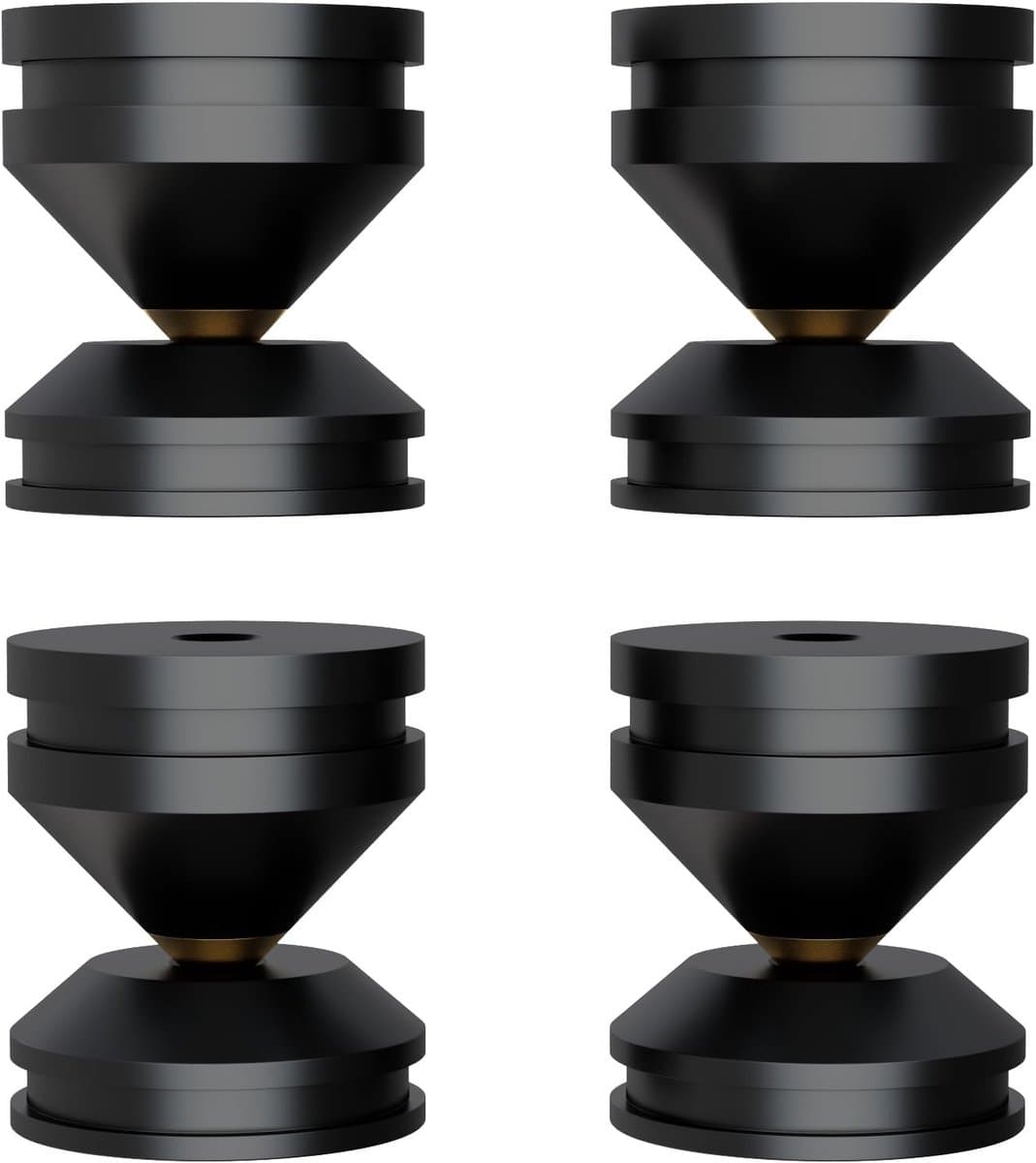 HiFi Luidspreker Isolatie Spike - Schokabsorberende Aluminium Pads voor Luidsprekers — afbeelding 1