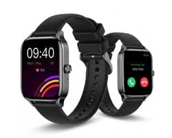 KIMO DIRECT Aurel Smartwatch - Stappenteller - Hartslagmeter - Bloeddrukmeter - Smartwatch Dames & Heren - Android & iOS - Zwart