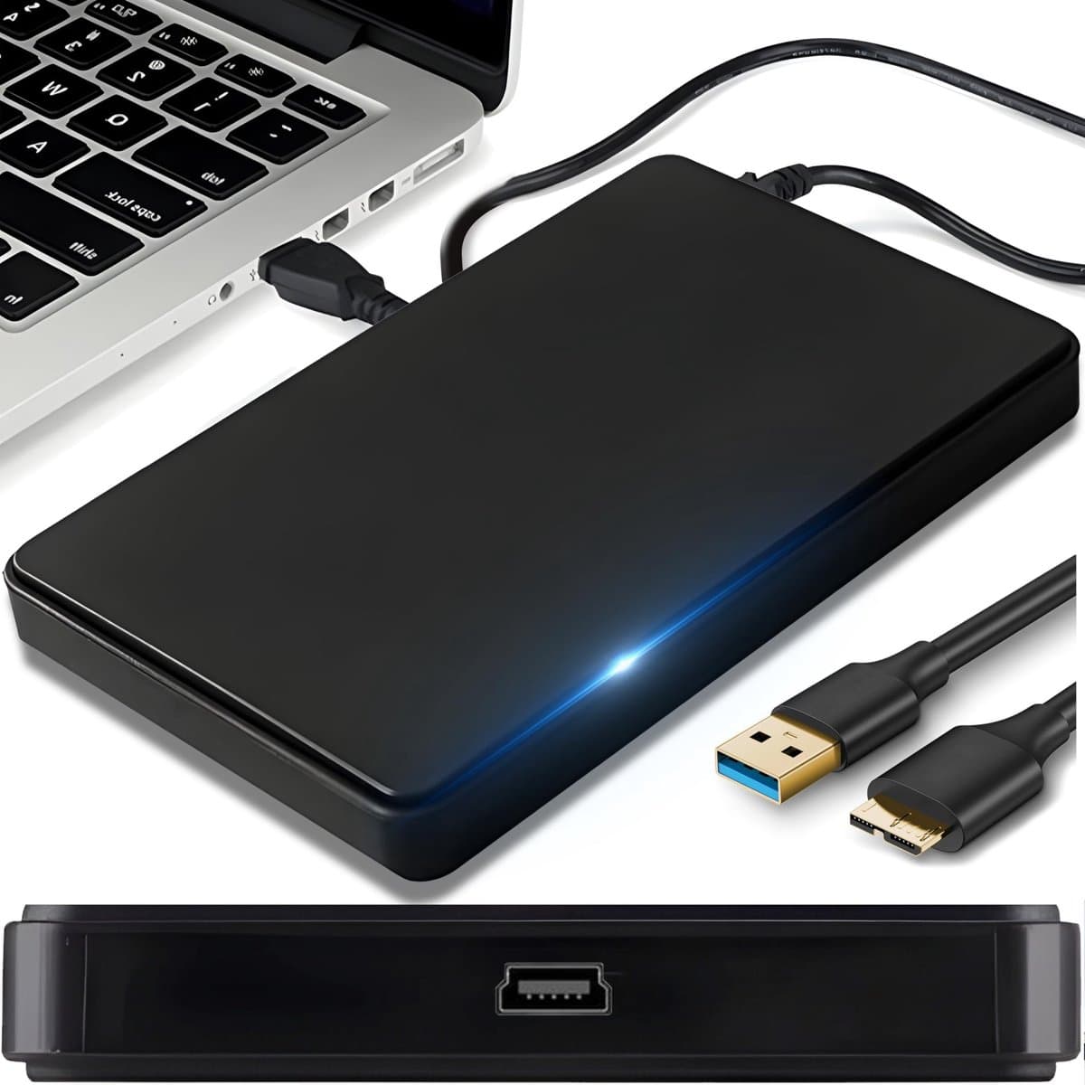 Dailygoods - 2,5 Inch Externe Harde Schijf Behuizing USB 3.0 met Gegevensoverdracht — afbeelding 1