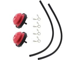 Dailygoods- Primerpomp Set - 2 x Brandstofpompen - 2 x Brandstofleidingen - 4 x Klemmen - Compatibel met TECUMSEH AV520 - Duurzaam Plastic - Brandstofpomp