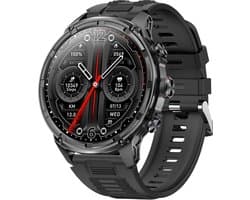 WizBay Premium Select® 1.85 Sport Smartwatch – Dames & Heren – Bluetooth Bellen – Hartslagmeter – Bloeddrukmeter – O2 Zuurstofmeter – 60+ Sportmodi – LED Zaklamp – IP68 Waterdicht – FitCloud Pro – Android & iOS - Zwart