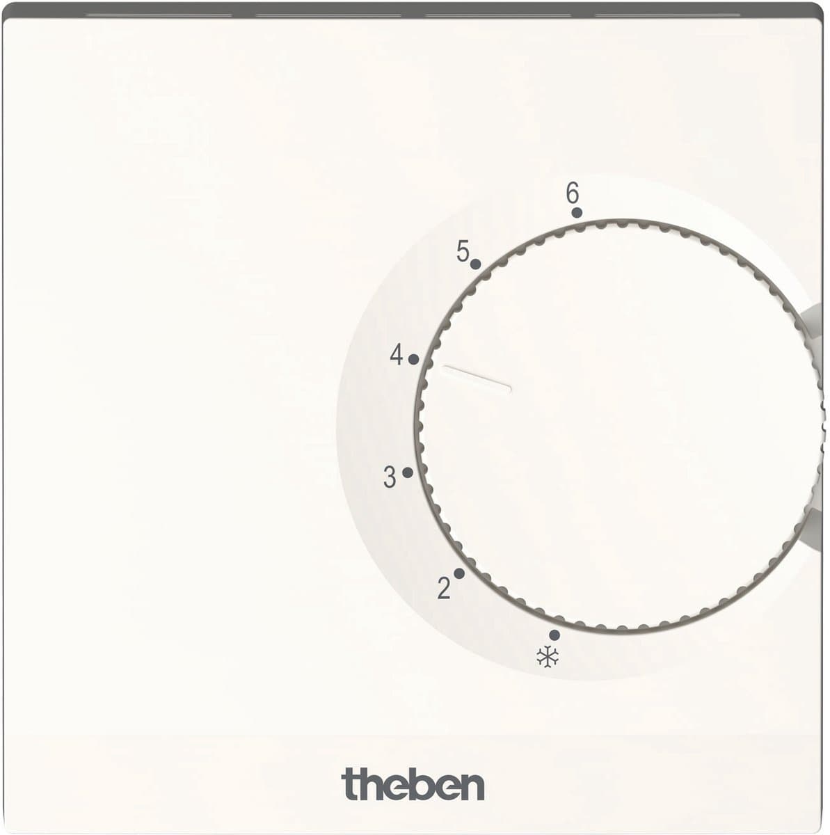 Theben RAMSES 701 S Kamerthermostaat elektronisch, wandmontage/opbouw (AP), kamertemperatuurregeling, montage zonder schroeven (Snap-functie), ingestelde temperatuurbegrenzing 7010003, 7010003 — afbeelding 1