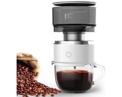 Draagbare Koffiezetter - Automatische Pour-Over Voor 1 Kop - Met Herbruikbaar RVS Filter - Compact Voor Thuis En Reizen