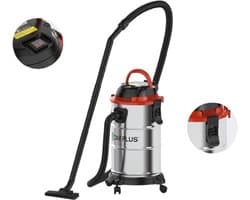 Cellista Nat- en Droogstofzuiger 1200W - Industriële Stofzuiger - Bouwstofzuiger - Waterzuiger met Blaasfunctie - 18L RVS Reservoir - 19 kPa Zuigkracht