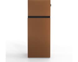 NUNKI MEDIUM-ABRO / Dubbel-Deurs Koelkast, E Klasse, 206l, Brown, Matte Metallic (ALL sides)