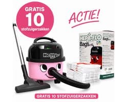 Numatic Henry Next HVN200-11 - Stofzuiger met zak - Roze + 10 zakken