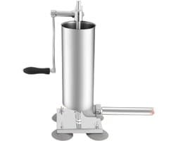 Cellista Worstvuller 3 Liter - Handmatige Worstmaker RVS - Worstpers - Worststuffer - 4 Vulbuizen - Keuken Slagerij - Worst