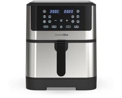 Luchtfriteuse 8 Liter met Timer en Touch-Bediening - Zwart en Roestvrij Staal