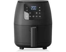 Mini Digitale Heteluchtfriteuse - Olievrij - 6 kookprogramma's - Antiaanbaklaag - Verstelbare thermostaat - 2L - 1500W