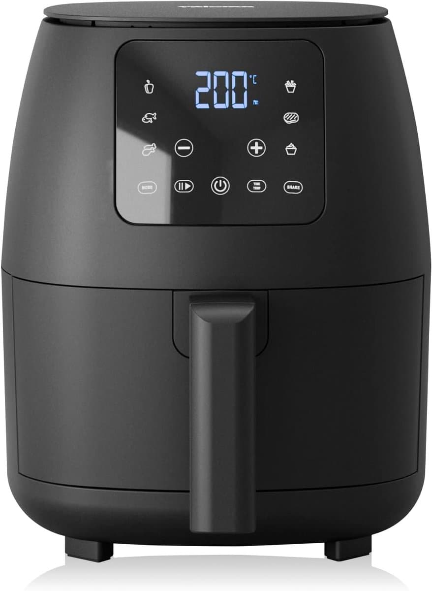 Mini Digitale Heteluchtfriteuse - Olievrij - 6 kookprogramma's - Antiaanbaklaag - Verstelbare thermostaat - 2L - 1500W — afbeelding 1