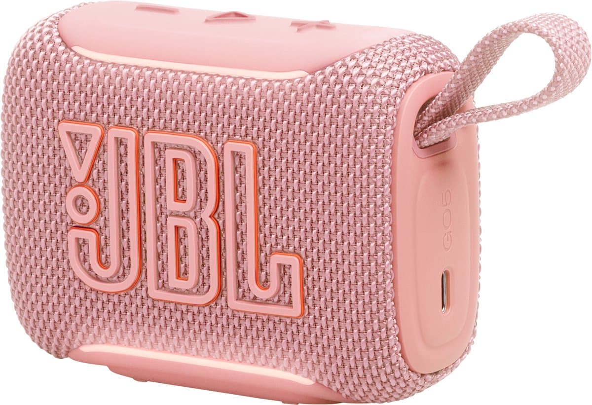 JBL Go 5 - Draadloze Bluetooth Mini Speaker – Voor Onderweg en Thuis – Sfeerverlichting - Draadloos Muziek Box – Boxje - 10 uur - IP68 - Waterdicht - Roze — afbeelding 1