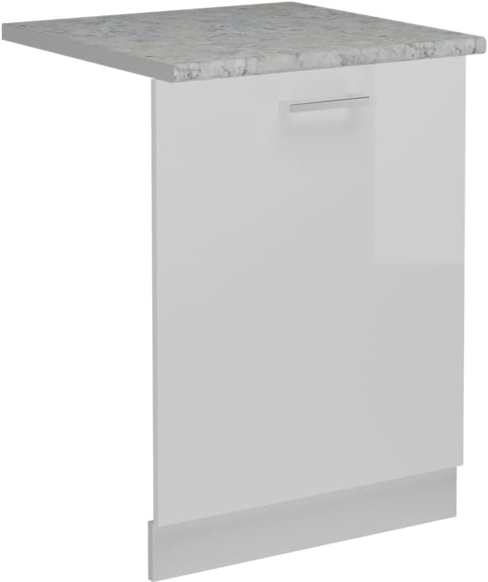 Vaatwasser Frontpaneel - Keukenfront - Keuken Integratie - Hoogglans Afwerking - 60 cm Breed - Wit — afbeelding 1