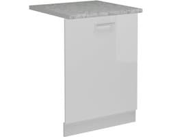 Vaatwasser Frontpaneel - Keukenfront - Keuken Integratie - Hoogglans Afwerking - 60 cm Breed - Wit