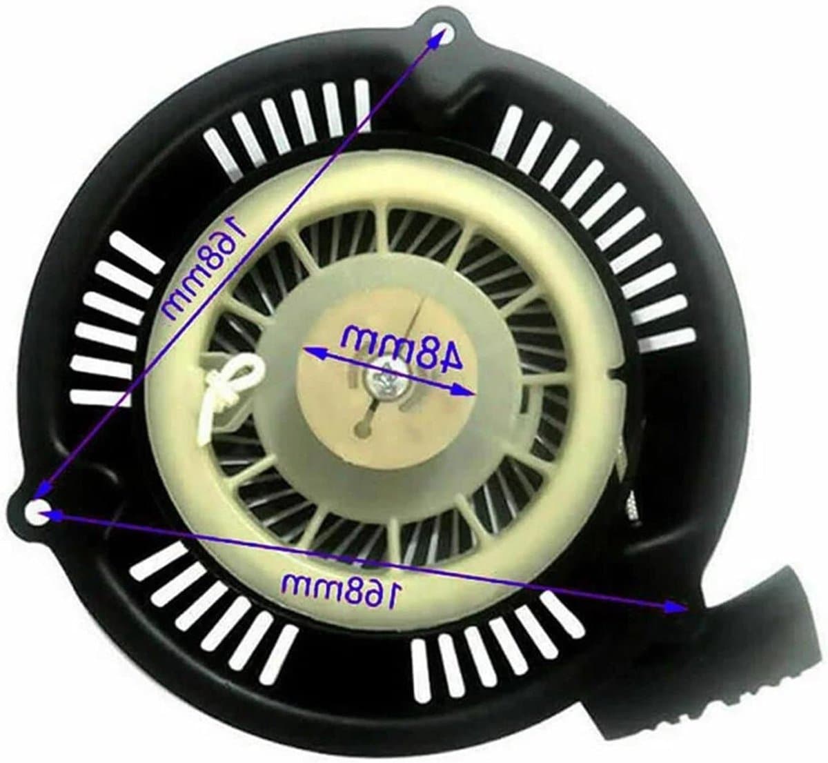 Grasmaaier Starter - Terugslagstart Onderdeel - Motor Reparatie - Hoge Kwaliteit Vakmanschap - One Size - Niet gespecificeerd — afbeelding 1