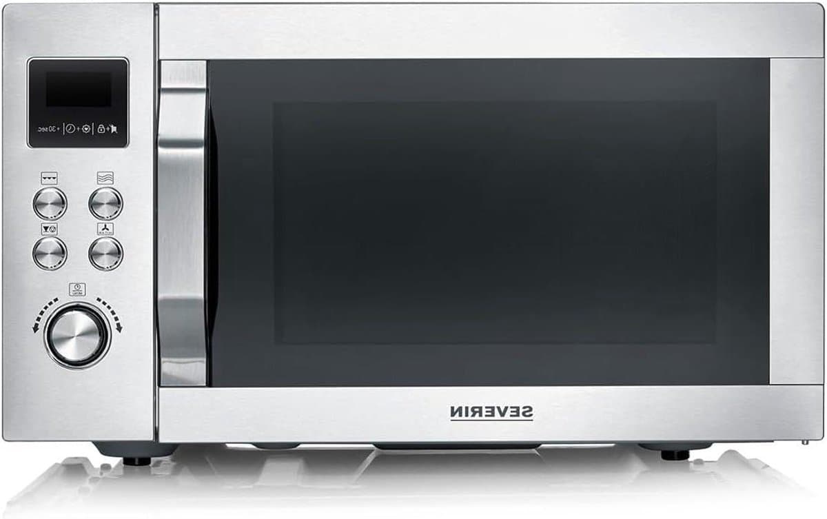Multifunctionele Oven - Airfryer Magnetron - Gerechten Bereiden - 4-in-1 Functionaliteit - 25 Liter - Zilver — afbeelding 1