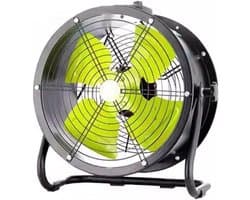 Industriële Ventilator - Krachtige Vloer Ventilator - Lucht Circulatie - 2 Instelbare Snelheden - 8 Inch - Zwart