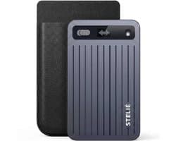 Stelie AI Voice Recorder - Digitale Opname Recorder met AI Transcriptie - 64 GB - 40 Uur Opnameduur - 161 Talen - Geluidsrecorder voor Vergaderingen en Interviews