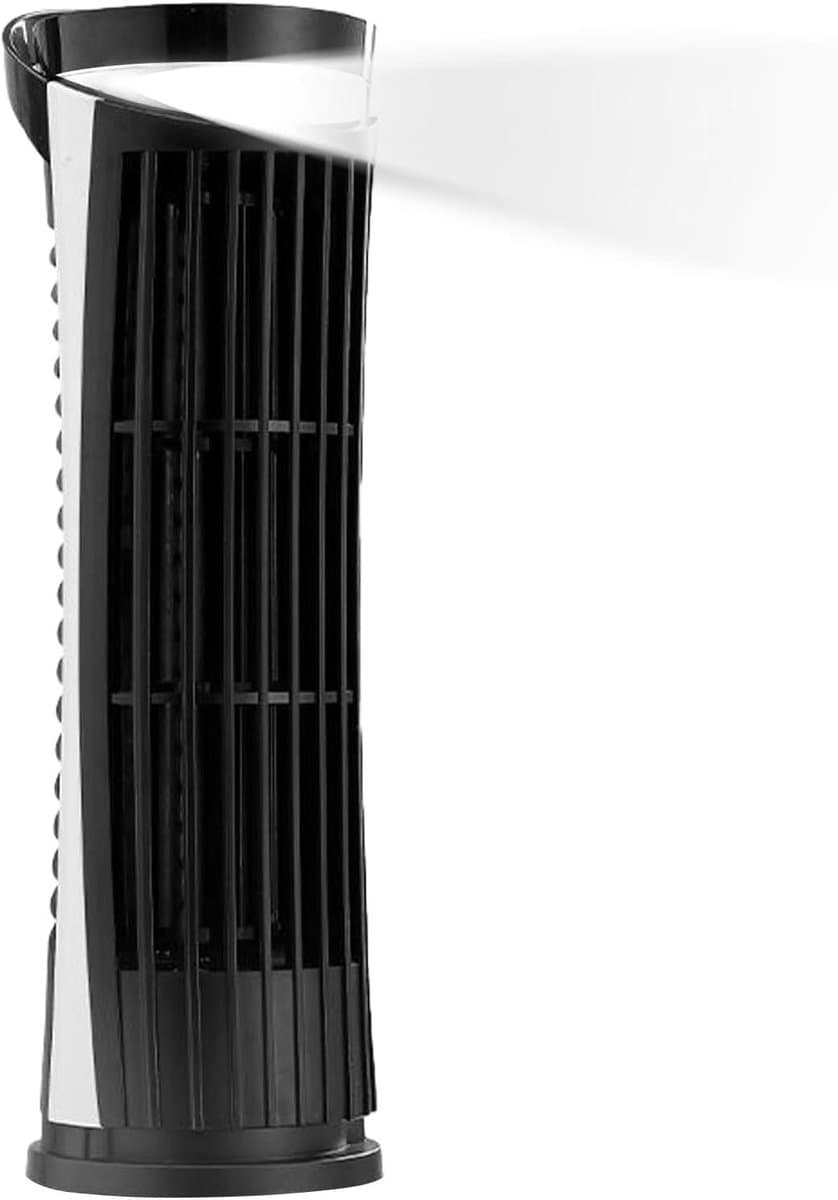 Torenventilator - Stille ventilator - Frisse lucht - Bladloos design - 27 cm hoog - Zwart — afbeelding 1