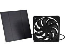 20W 12V Mini Zonneventilator, Geschikt voor Camping, Caravan, Jacht, Kas, Hondenhok & Kippenhok
