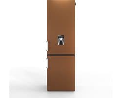 Nunki Large H2O – Koel-vriescombinatie – Waterdispenser – E-klasse – 268 liter – Front Brown Matte Metallic