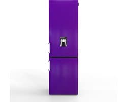 NUNKI LARGEH2O-FPLU / Combi Bottom Koelkast, E klasse, 268l, Waterdispenser, Plum Explosion, Gloss (FRONT only)