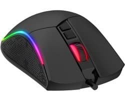 Havit Bedrade Gaming Muis - Bedrade muis - Computermuis - Voor PC - RGB - Ergonomisch - 7200DPI