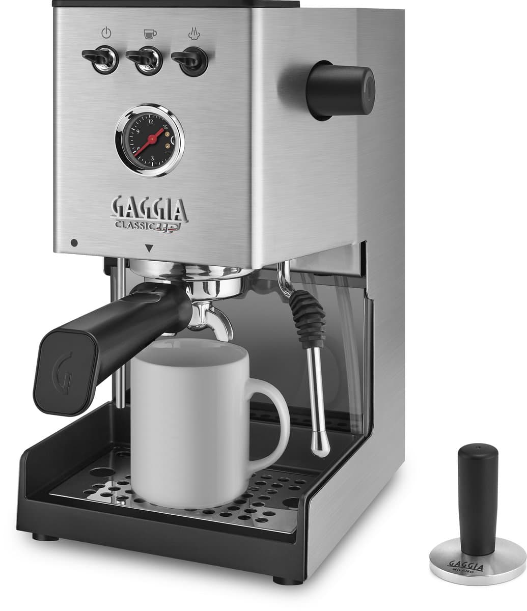 Gaggia Classic UP - 9bar - RVS behuizing - Zwart — afbeelding 1