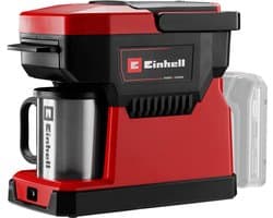 Einhell Accu Koffiezetapparaat TE-CF 18 Li Solo - Power X-Change - 18 V/Li-ion - Inhoud waterreservoir: 240 ml - 2-in-1: filterkoffie en koffiepadmachine - Geleverd inclusief 1x RVS koffiemok (240 ml) - Excl. accu en lader