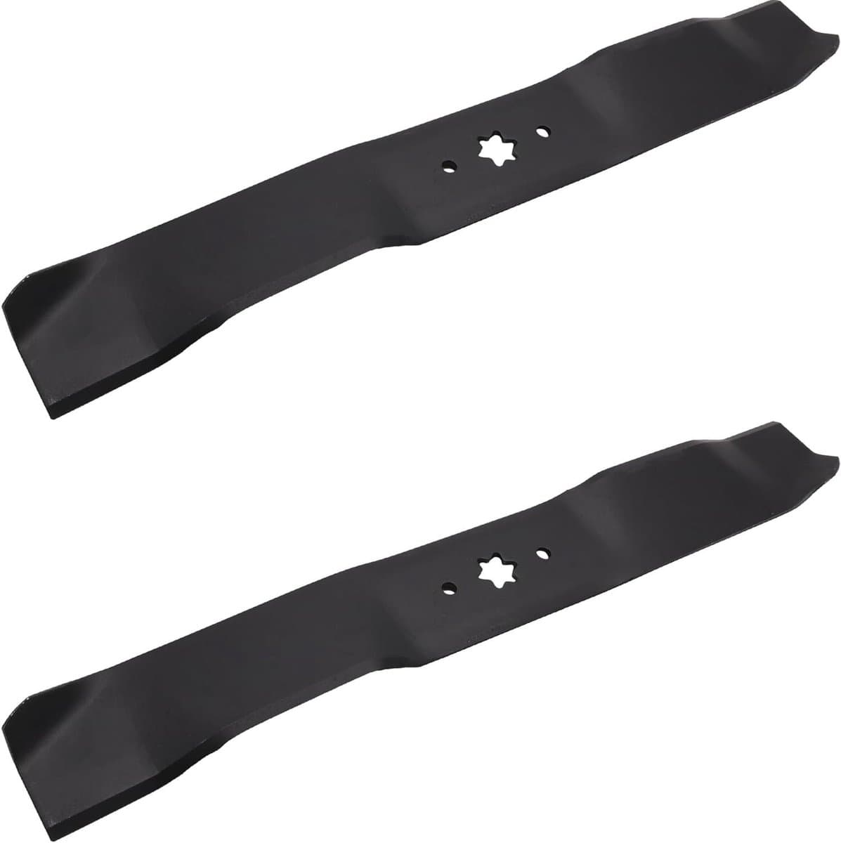 Grasmaaiermessen - Maaimes set - Gazononderhoud - Met 6 sterren boring - 2 x 54 cm - Metaal — afbeelding 1