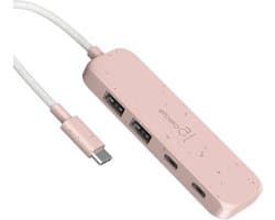 USB-C Hub - Adapter Extender - Snelle Data Overdracht - Vier Poorten - 10Gbps Snelheid - Wit