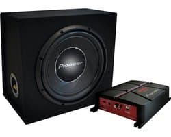 Pioneer GXT-3730B-SET Subwoofer (TS-A30S4) + Versterker (GM-A3702) + kabels