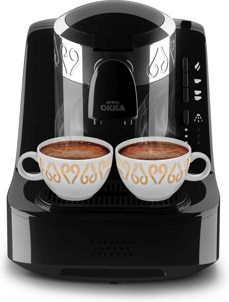 Arzum OKKA Turks Koffiezetapparaat OK001-0100 | Zwart/Chroom - 2 kopjes - Aanpasbare temperatuur - Volautomatisch - 710W — afbeelding 1