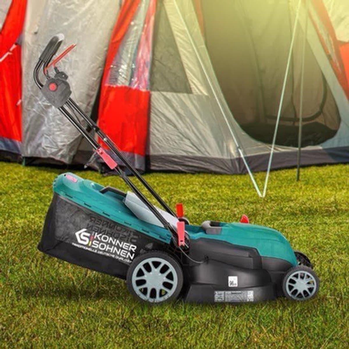 Elektrische Grasmaaier – Elektrische Maaier – Benzinevrije Grasmaaier – Tuinmaaier – Mulchmaaier – 1800 W Motor – 42 cm Maaibreedte — afbeelding 1