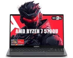 ACEMAGIC LX15 Pro 15,6'' FHD-laptop - AMD Ryzen 7 5700U - 16 GB LPDDR4 RAM 512 GB SSD - Windows 11 Pro - Wifi 6 - Grijs