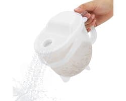 Rijstwasser, lichtgewicht rijstkom, plastic rijstzeef, meelfilter, graanwassing, keukenfilter met handvat, reiniging van granen, groenten en fruit
