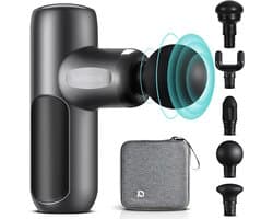Mini Massage Gun - Spierherstel Apparaat - Spierontspanning Thuis - 5 Intensiteitsstanden - 0.4 kg - Zwart