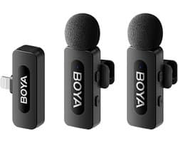 BOYA BY-V2 (V2.0) microfoon Zwart Microfoon met bevestigingsclip