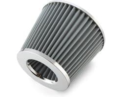Auto Luchtfilter High Power Sport Mesh Cone Luchtinlaat Filter Chrome Afwerking Voor Auto Automobiel Racing