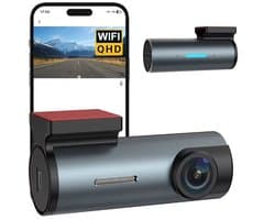 Dash Cam 1296P Camera met WiFi WDR Auto DVR 150 ° FOV App Controle Dash Camera Recorder Spraakbesturing 24H Parkeermodus