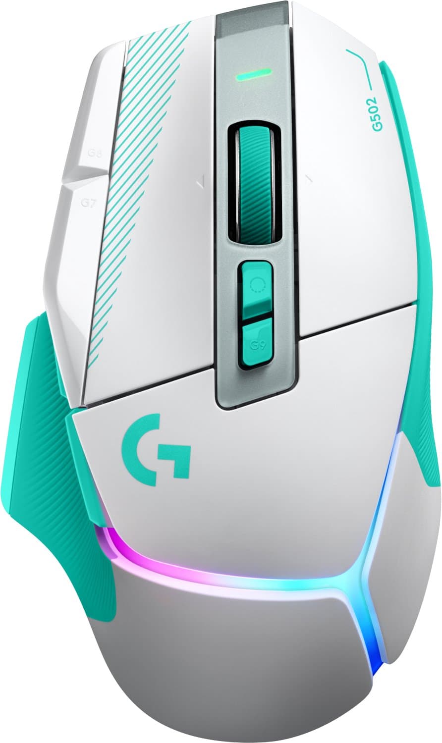 Logitech G502 X PLUS - Draadloze Gaming Muis - HERO 44K - RGB - Mint — afbeelding 1