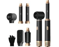 Hairstyler 5-in-1 Airstyler, haarstyler, lucht, krultang, föhn, thermische borstel, stijlborstel, set, multistyler, ronde borstel, föhn, warmluchtborstel, haarstyling-apparaten, haardroger