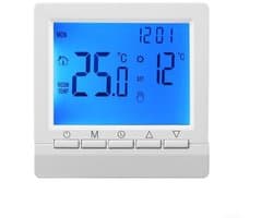 Programmeerbare Digitale Huis Thermostaat, Slimme Temperatuurregelaar, Gas Boiler Thermostaat, Wandgemonteerde LCD Verwarming Thermostaat