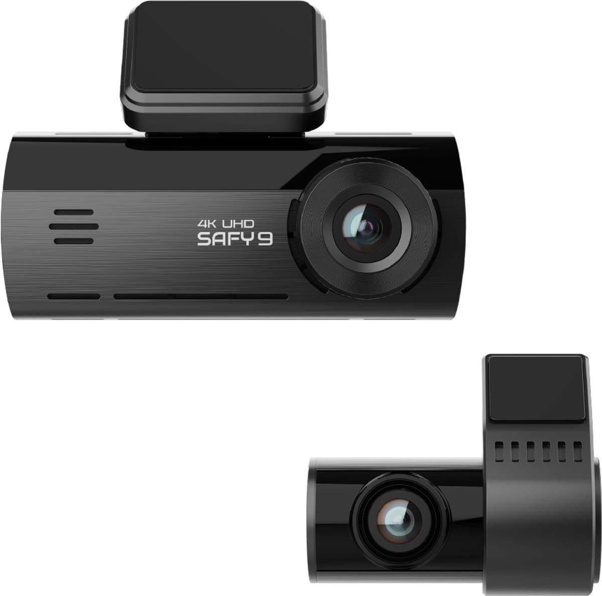 SAFY 9 2CH 64GB Dashcam – 4K UHD Voor + Full HD Achter – Sony STARVIS – Wifi – Parkeermodus – GPS – Night Vision – Dashcam Auto — afbeelding 1