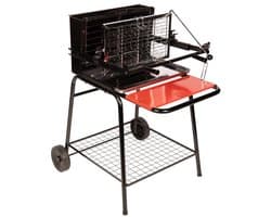 Raymond-barbecue - verticaal koken met houtskool