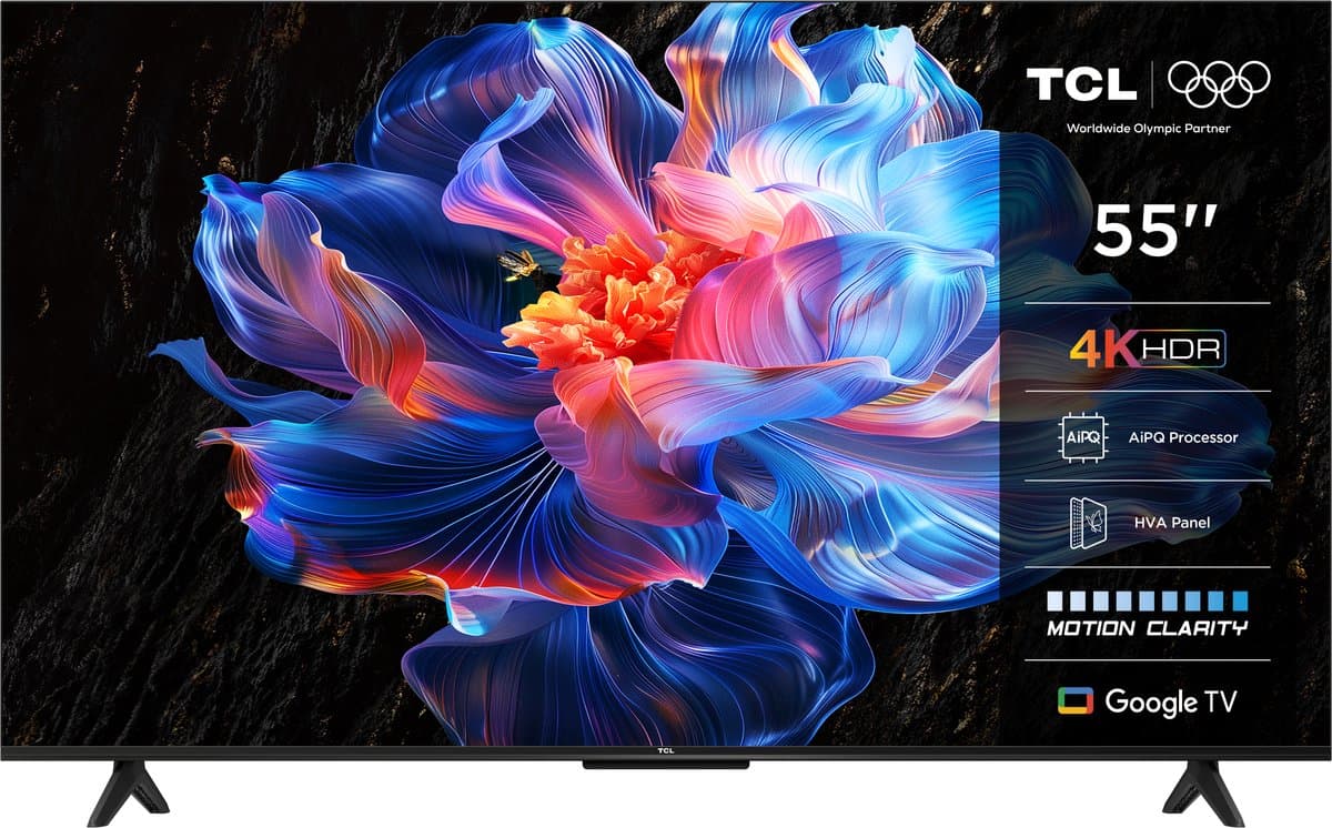 TCL 55V6C - 55 inch - 4K LED - 2025 - Smart TV — afbeelding 1