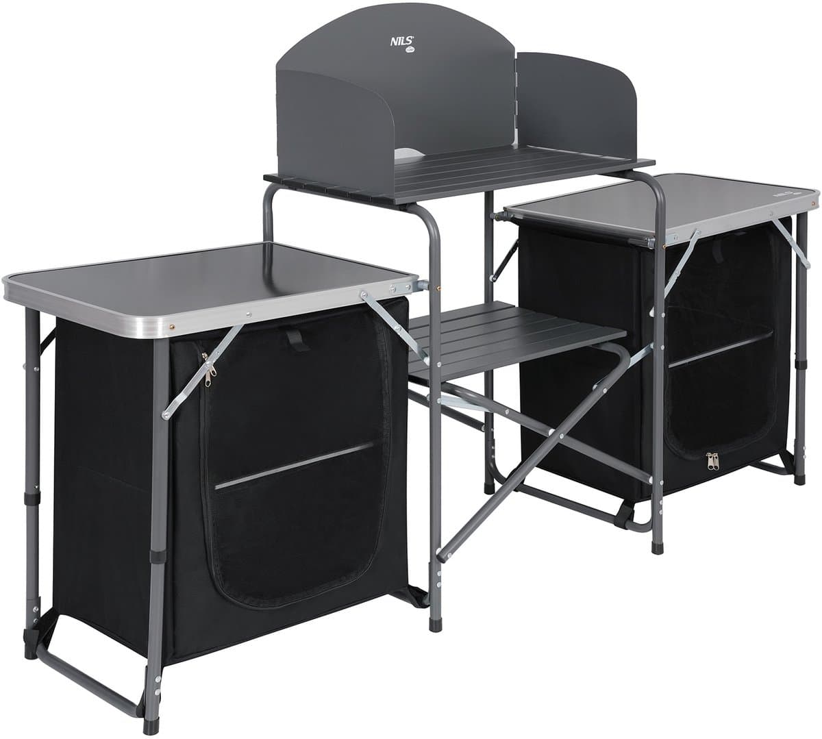 Nils Camp - NC3042 - Opvouwbare Kampeerkast - Windbescherming - Aluminium - 600D Oxford — afbeelding 1