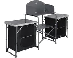 Nils Camp - NC3042 - Opvouwbare Kampeerkast - Windbescherming - Aluminium - 600D Oxford