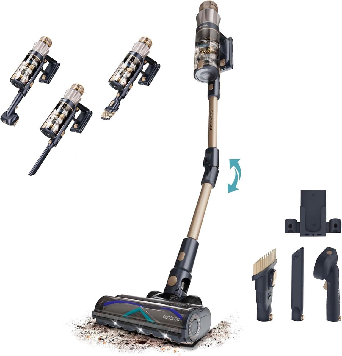 Cecotec Conga Rockstar RS90 Pet Flex Cordless Vacuum Cleaner Broom 600W — afbeelding 1