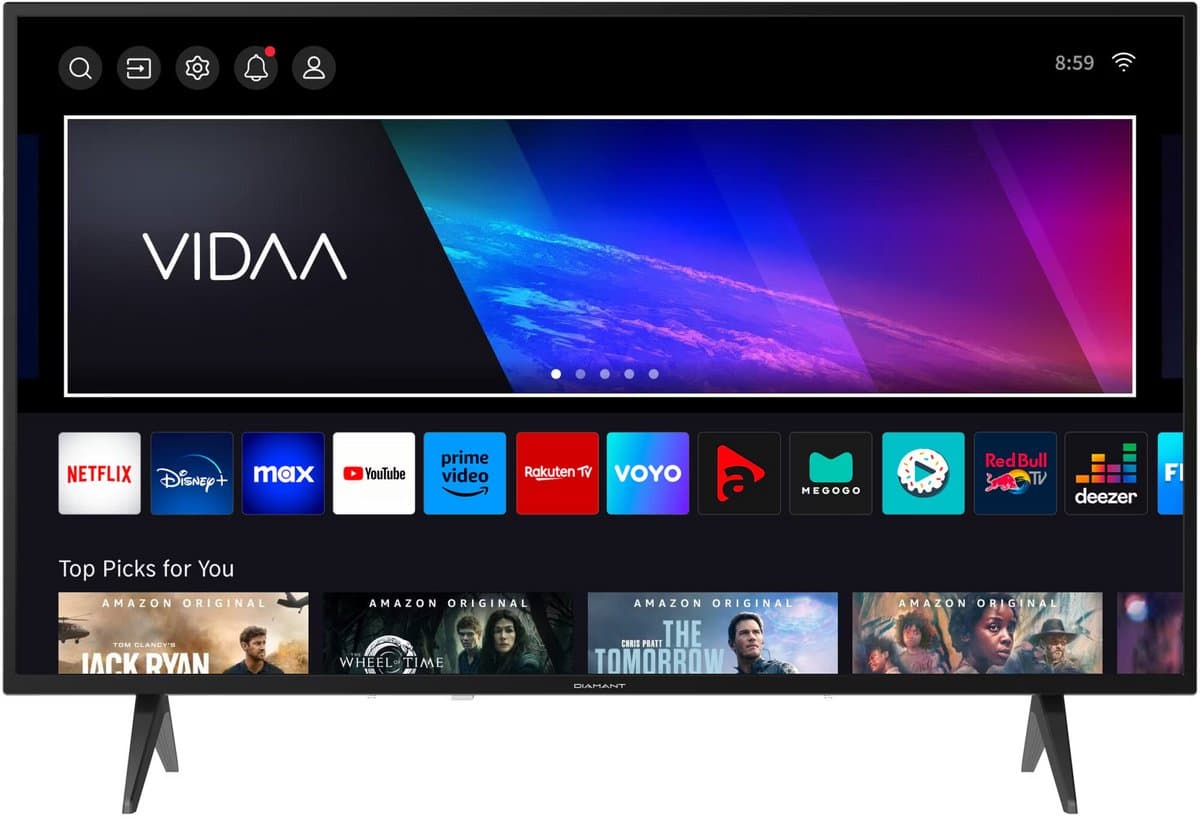 Horizon Diamant 24HL4330H/C Smart TV 24 Inch – VIDAA – HD Ready – Zeer Smal Design – 2024 — afbeelding 1