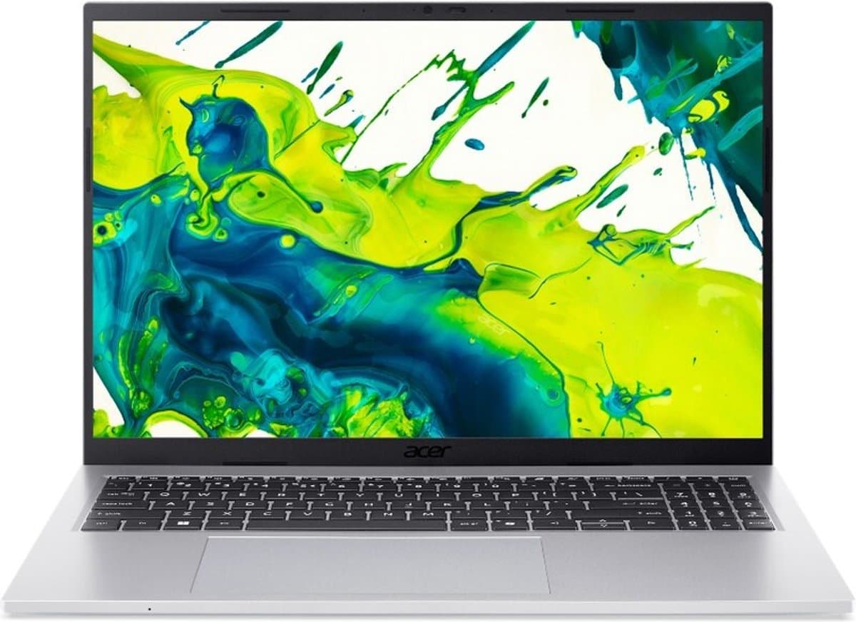 Acer Aspire Go 16 AG16-71P-59GH Intel® Core™ i5 120U Laptop 40,6 cm (16") WUXGA 16 GB DDR5-SDRAM 512 GB SSD Wi-Fi 6 (802.11ax) Windows 11 Home Zilver — afbeelding 1